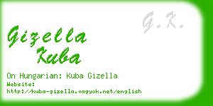 gizella kuba business card